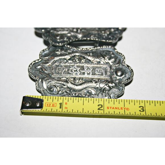 Vintage Chinese Silver Wedding Belt Buckle main image 6